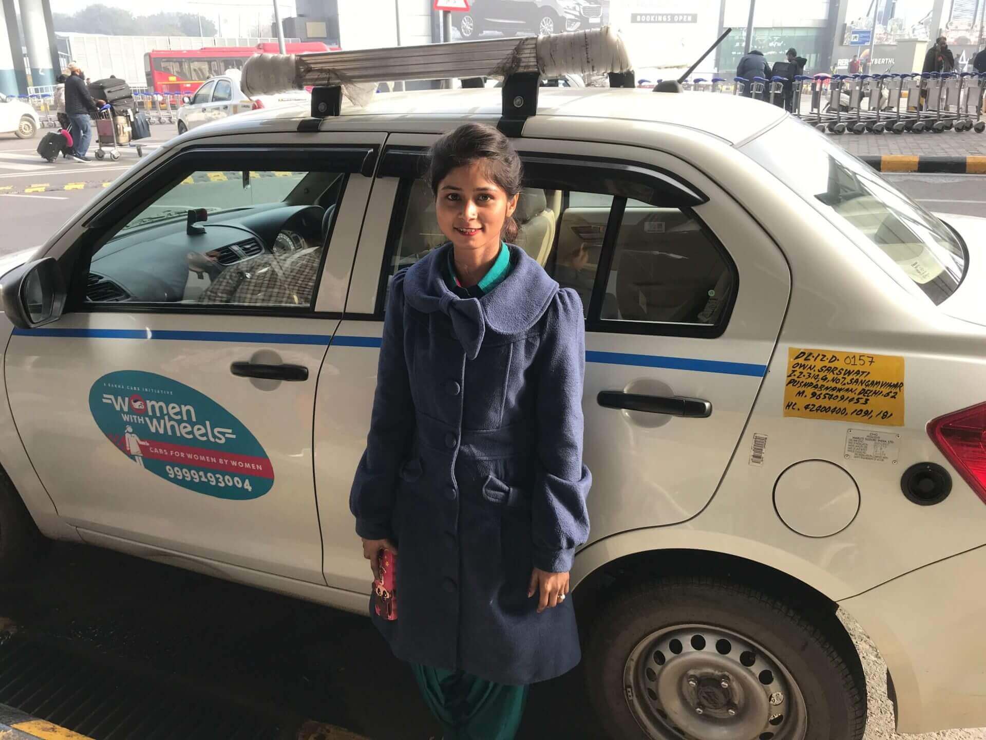 女駕駛上路！新德里機場就可搭，印度婦女安全有保障